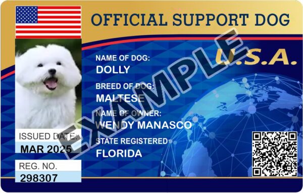 Emotional Support Dog ID Card